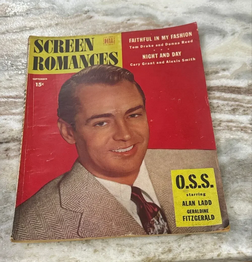 Vtg Screen Romances Magazine Sept. 1946 Alan Ladd Ads Fashion +
